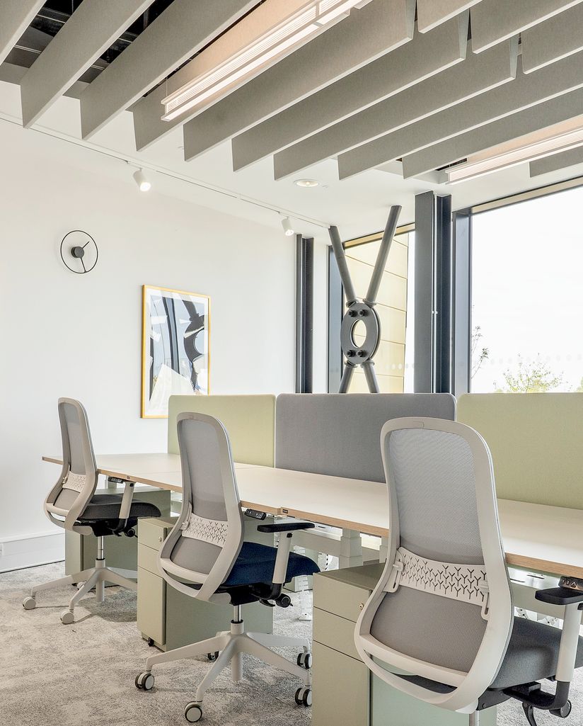 Workshop desks and chairs at The Hive